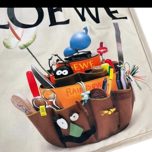 Loewe Cream Tote Bag "Crafted World" Limited Edition NEW!! - Picture 3 of 8